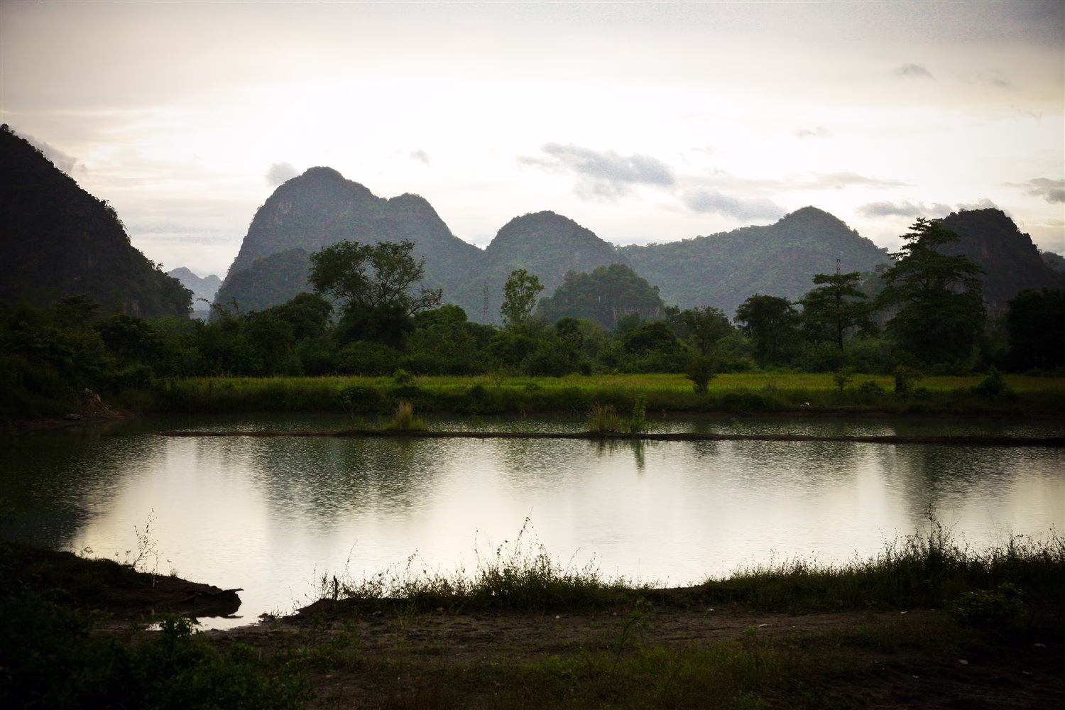 A misty river winding through the Lao highlands